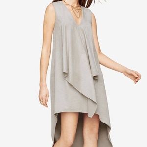 BCBG MaxAzria Tara Trar Gray Dress Small Faux Suede